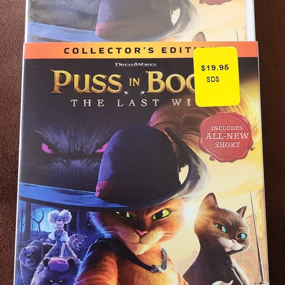 Puss & Boots dvd 'My Last Wish' - Collectors Edition. Still Sealed. - Picture 3 of 7
